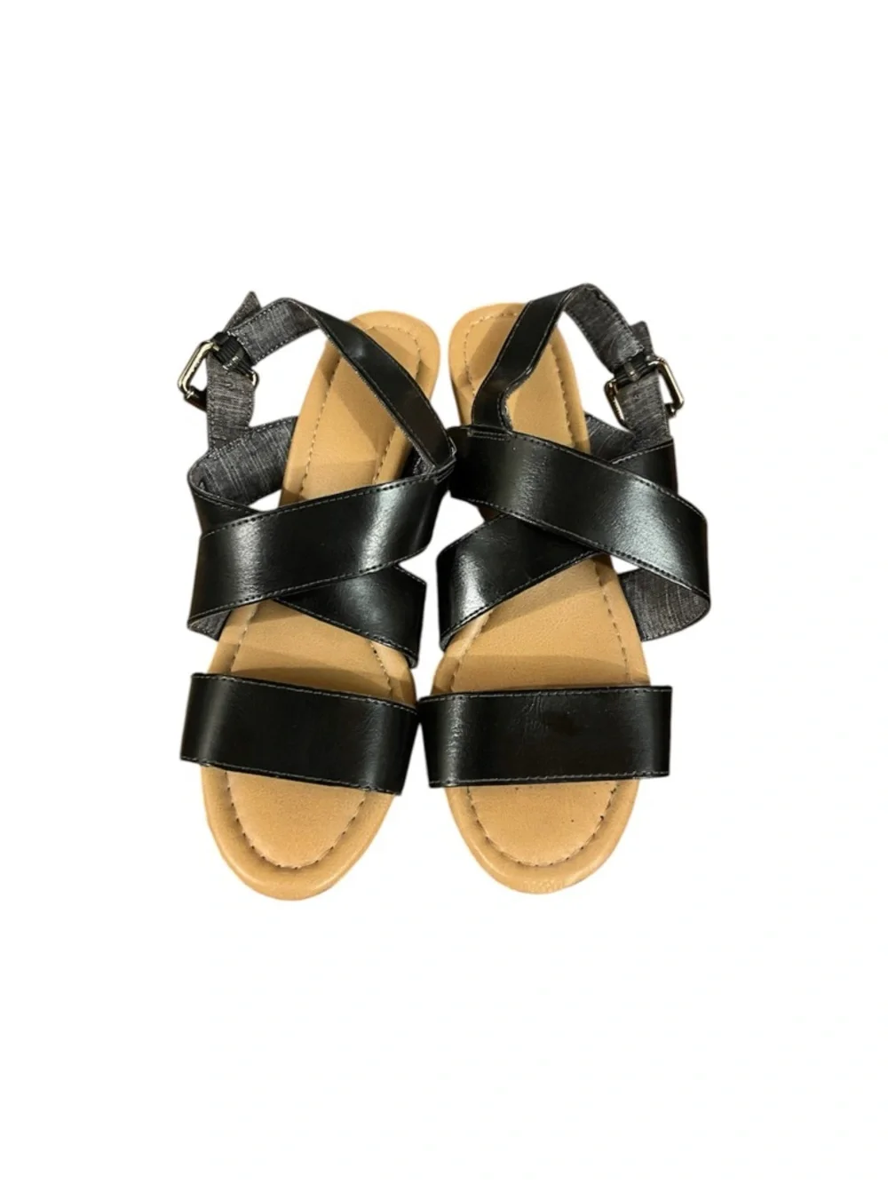 Dr. Scholl’s Black Strappy Slingback Comfort Sandals - Picture 1 of 6